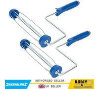 2 X Résistant Silverline 22.9cm Rouleau Cadres Acier Galvanisé Thick-Gauge Tige