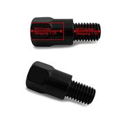 2 x Rétroviseur miroir Adaptateur compatible avec K750 K1000, K1200Rs, K1200Gt (M10 pente 1,25 à M10 pente 1,50) E Certifié