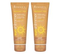 2 x Rimmel London Instant Tan Sun Shimmer Instant Tan - Light 125ml