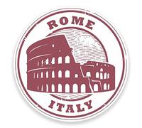 2 x Rome Italie Sticker en vinyle pour ordinateur portable Voyage Bagage Voiture Panneau iPad Fun # 9176 - 10cm/100mm Wide
