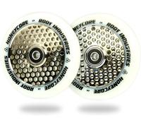 2 X Root Industries Honeycore Roue De Stunt-Scooter 110Mm Chrome /Pu Blanc