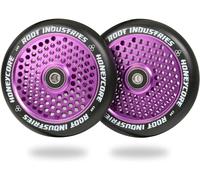 2 X Root Industries Honeycore Roues De Trottinette Stunt 120mm Violet/Noir Pu
