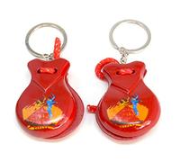 2 x rouge Porte-clés. mini châtaignettes. petit porte-clés instrument de musique. danse flamenco. petite. espagnol espagnol
