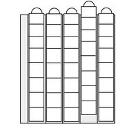 2 x SAFE 7395 Premium Pochettes pour pièces de monnaie - Feuilles complémentaires pour 5 jeux complets de pièces de monnaie de cours euro chacun
