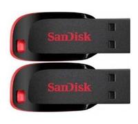 2 x SanDisk Cruzer Blade clé USB 16 Go (paquet de deux)