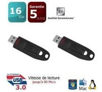 2 x SanDisk Ultra 16 Go Clé USB 3.0