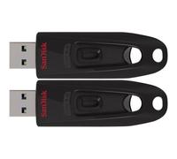 2 x SanDisk Ultra clé USB 3.0 16 Go super rapide (paquet de deux)
