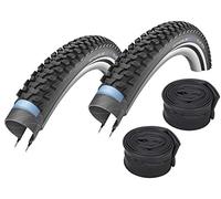 2 X Schwalbe Marathon Plus MTB Housse de Vélo 27,5 X 2.25 57-584 + 2 Tuyaux AV19