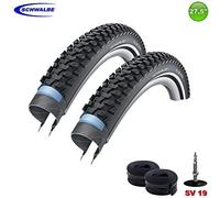 2 X Schwalbe Marathon Plus MTB Housse de Vélo 27,5 X 2.25 57-584 + 2 Tuyaux SV19