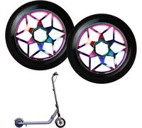 2 X Scooter Wheels, Replacement Wheels For Scooter, Scooter Accessories, 100 Mm Scooter Wheels For Stunt Scooter (Black)