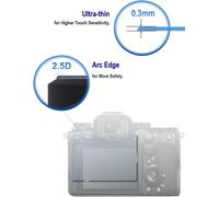 [2 x Screen Protectors for Canon EOS R5/EOS R1/EOSR5/EOSR1+[2 Pieces] Tempered Glass Screen Protector,9H Hardness,Anti-Scratch,Bubble-Free,Anti-Fingerprint,Easy Installation