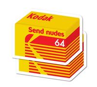 2 x Send Nudes Sticker Camera Rolls Films Funny