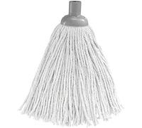 2 x Serpillière Coton Professionnelle - Recharge - Tête de Balai Serpillère - Ultra Absorbant et dégraissant, 150 g, 24 cm