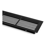 2 x SO-TECH® Grille de Ventilation 500 x 86 mm Aluminium Grille Perforée Noir Aération Porte Grille Cheminée