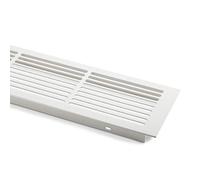 2 x SO-TECH® Grille de Ventilation 500 x 86 mm Aluminium Grille Perforée peint en Blanc Aération Porte Grille Cheminée