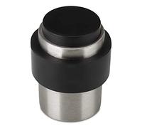 2 x SOTECH Butoir de Porte en Caoutchouc Inox DUST Butée de porte Murale avec Matériel de fixation pour mur et sol Ø 3,5 cm H: 4,5 cm Butée de porte pour Fixation au sol et murale