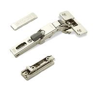 2 x SOTECH charnières universelles Salice 110° perçage T48 avec amortisseur pour portes arrondies, à recouvrement et profilées plaque de montage linéaire hauteur 3 mm