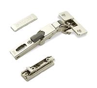 2 x SOTECH charnières universelles Salice 110° perçage T48 Push Open pour portes arrondies, à recouvrement et profilées plaque de montage linéaire hauteur 3 mm