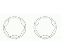 2 x Soufflet de joint de cardan SPIDAN pour ALFA ROMEO, AUDI, FIAT, FORD,
