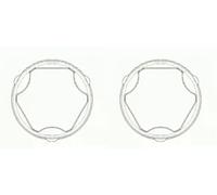 2 x Soufflet de joint de cardan SPIDAN pour CITROËN, FIAT, OPEL, PEUGEOT,