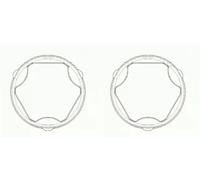 2 x Soufflet de joint de cardan SPIDAN pour OPEL, SAAB, VAUXHALL 44079 II,