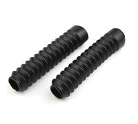 2 x Soufflets de Fourche Moto Caoutchouc Bouchon de Poussière - Bottes de Suspension Avant pour Dirt Bike Motocross ATV - Joint Protecteur Garde Noir