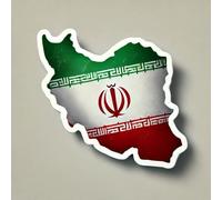 2 x sticker carte du pays ou du territoire 10cm vinyle adhésif pays : IRAN