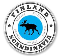 2 x Sticker vinyle en Finlande Scandinavia iPad Ordinateur Portable Voyage bagages étiquette cadeau # 4525 - 10cm x 10cm