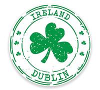 2 x Sticker vinyle en Irlande en voiture pour ordinateur portable de Voyage bagages étiquette étiquette # 9326 - 10cm/100mm Wide