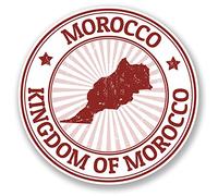 2 x Sticker vinyle en Maroc iPad Ordinateur Portable voiture drapeau Carte Cadeau bagages de voyage # 4494-10cm x 10cm
