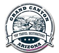 2 x Stickers muraux en vinyle brillant ? Grand Canyon Arizona Voyage Fun pour ordinateur portable en # 0159 - As shown.