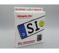 4 X Support De Plaque Sans Cadre Pour Véhicule Simple Fix