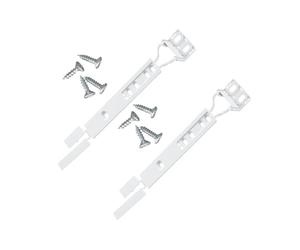 2 x Supports de fixation de porte de réfrigérateur & congélateur - Kit de fixation coulissant - Compatible avec Juno Electrolux - 4055372405 & 2230349017 & 2230349041 & 4055372405 & 50217888002