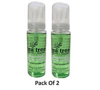 Lot de 3 produits nettoyants moussants pour le visage Arbre à thé 200 ml pour une peau saine et propre - Usage quotidien