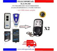 2 x TELECOMMANDE COMPATIBLE - NOVOFERM NOVOTRON 502 504 512 522 524 MNHS433 MCHS433 - LOT DE 2