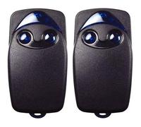 2 x télécommande de porte de garage électrique Flo2r-s 433 92 MHz à 2 boutons compatible avec la télécommande de porte de garage