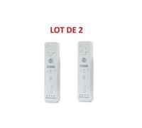 2 X Télécommande Wiimote plus (Motion plus inclus) pour Nintendo Wii et Wii U - Blanc - Straße Game