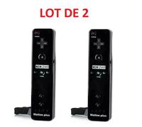 Straße Game 2 X Télécommande Wiimote plus (Motion plus inclus) pour Nintendo Wii et Wii U - Noir
