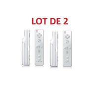 2 X Télécommande Wiimote pour Nintendo Wii et Wii U - Blanc - Straße Game