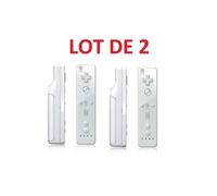 2 X Télécommande Wiimote pour Nintendo Wii et Wii U - Blanc - Straße Game