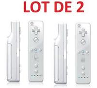 2 X Télécommande Wiimote pour Nintendo Wii et Wii U - Blanc - Straße Game ® blanc G