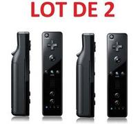 2 X Télécommande Wiimote pour Nintendo Wii et Wii U - Noir - Straße Game ® noir G