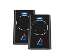 2 x Télécommande XT4 868MHZ SLH 4 Canaux Noire Motorisation Portail Portes de Garage Garantie de 3 Ans