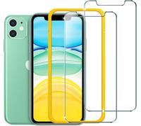 2 X Tempered Glass Screen Protector Film For Iphone 11 6.1 Inch With Free Installation Kit [Anti-Scratch]