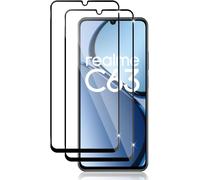 2 X Tempered Glass Screen Protector Films For Realme C63/Realme C61, Ultra Hd 9h Hardness, Anti-Scratch, Bubble-Free, 2.5d Glass Protector - Black