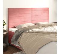 2 x Têtes de Lit Gris Foncé 100x5x78/88 cm Velours Meubles de Chambre vidaXL