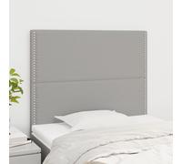 2 x Têtes de Lit Gris Foncé 72x5x78/88 cm Tissu Meubles de Chambre vidaXL