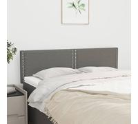 2 x Têtes de Lit Gris Foncé 72x5x78/88 cm Tissu Meubles de Chambre vidaXL