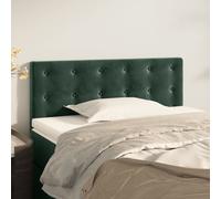2 x Têtes de Lit Noir 100x5x78/88 cm Velours Meubles de Chambre vidaXL