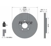 2 x TEXTAR 92099100 Disque de frein pour DAIMLER,FORD USA,JAGUAR,LINCOLN